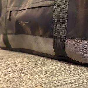 Gray luggage travel bag